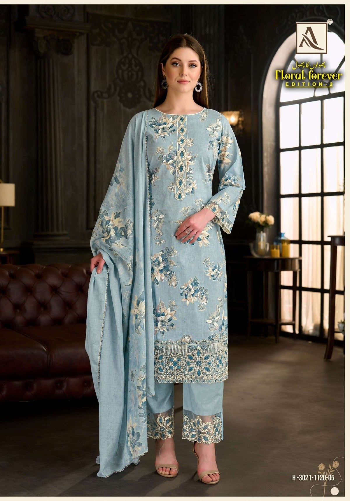 Alok Suit Floral Forever Vol - 02 Cambric Cotton Pakistani Suit - Amrah Wholesale