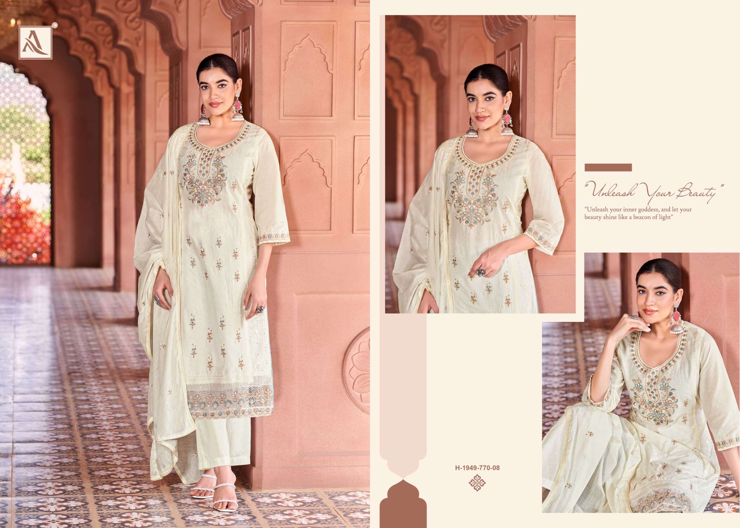 Alok Suit Green Omre