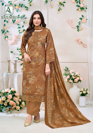 ALOK SUIT HAZI MIRZA Cambric Cotton Pakistani Suit - Amrah Wholesale