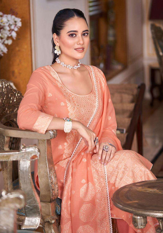 Alok Suit Himanshi Cotton Jacquard Dress Material - Amrah Wholesale