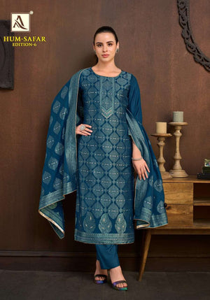 ALOK SUIT HUM SAFAR Vol-6 Viscose Muslin Printed Pakistani Suit Set