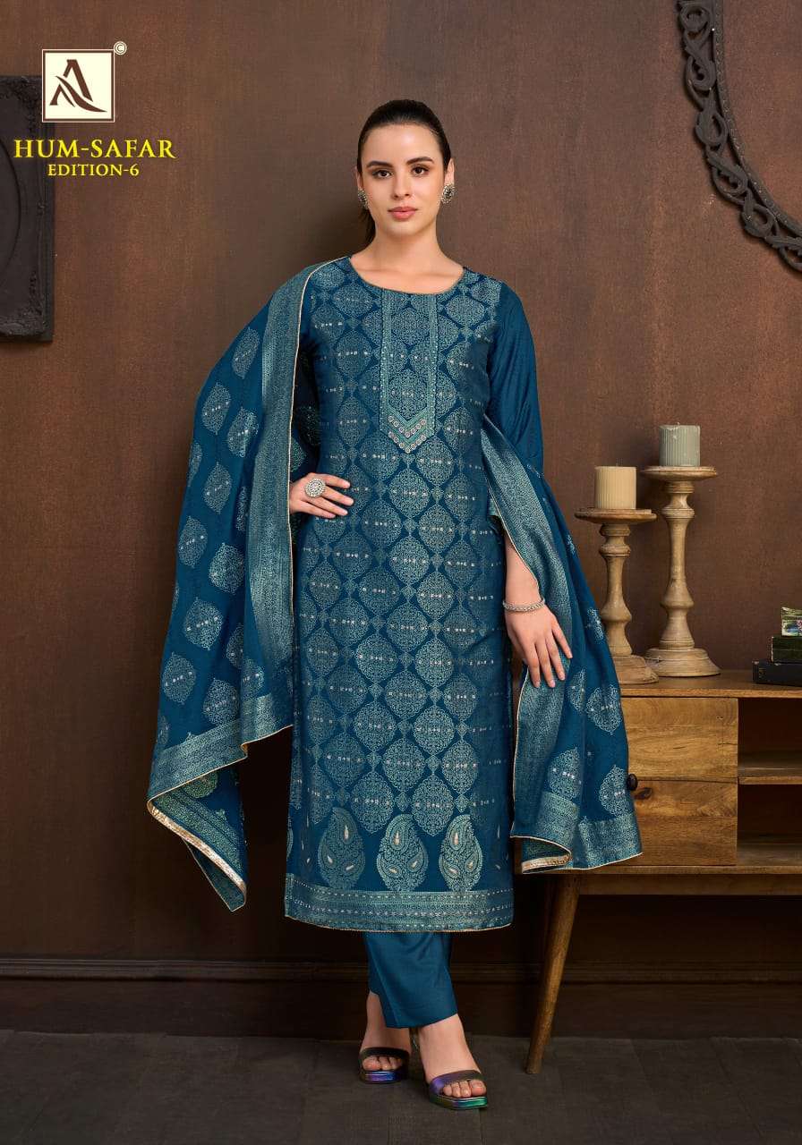 ALOK SUIT HUM SAFAR Vol-6 Viscose Muslin Printed Pakistani Suit Set