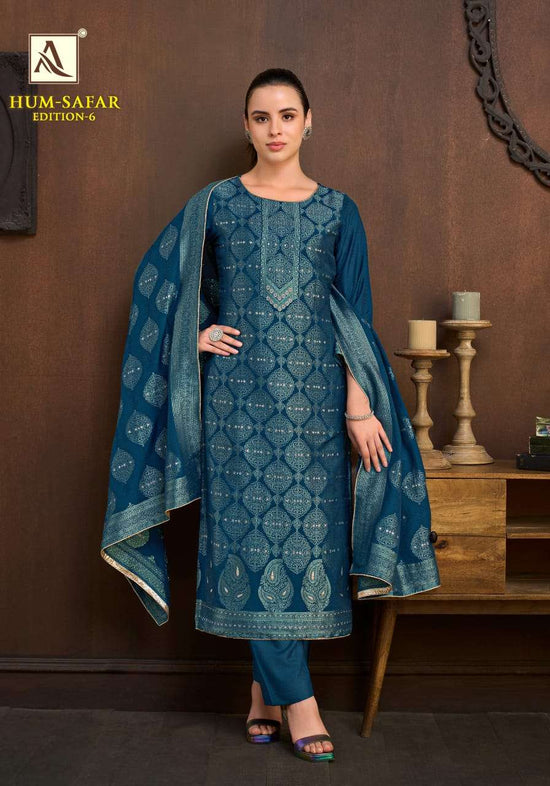 ALOK SUIT HUM SAFAR Vol-6 Viscose Muslin Printed Pakistani Suit Set
