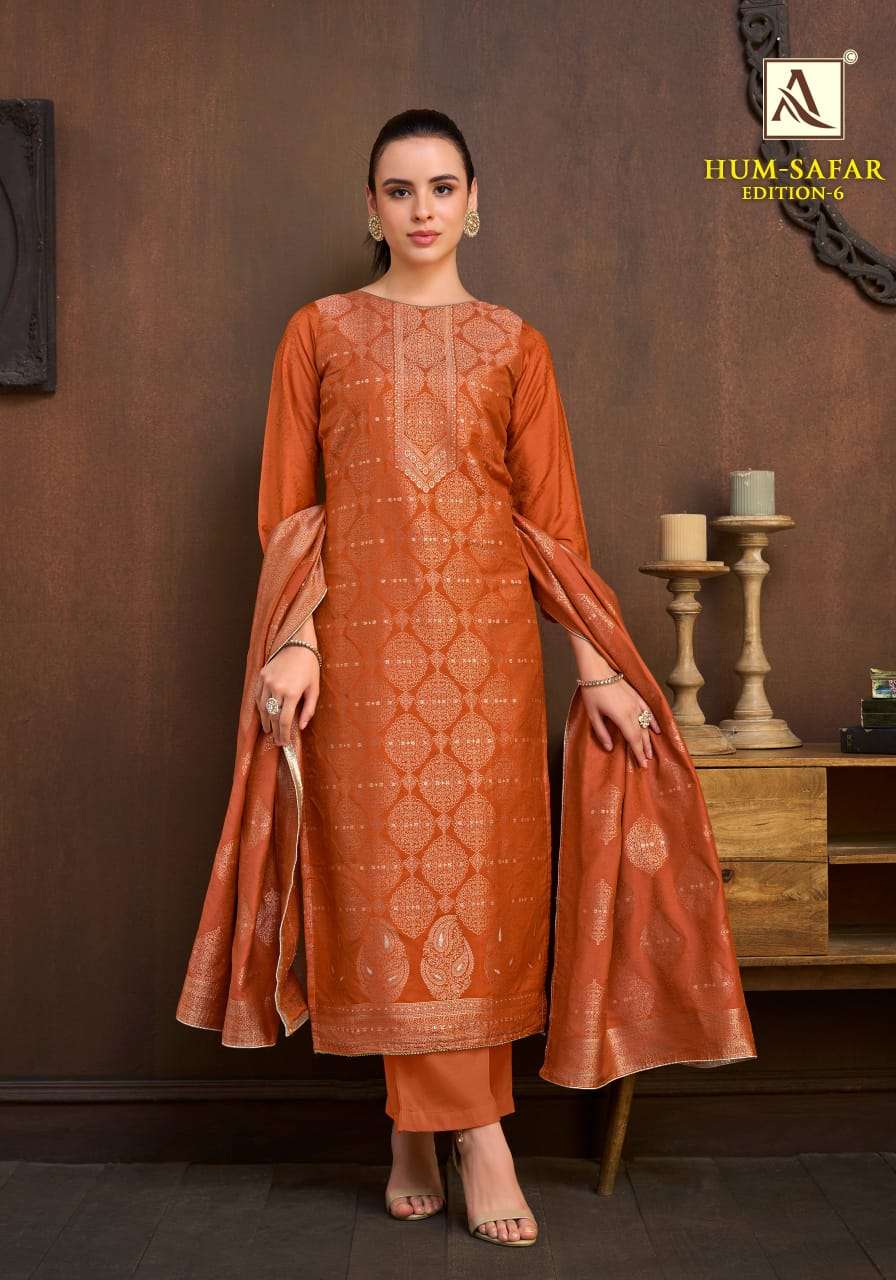ALOK SUIT HUM SAFAR Vol-6 Viscose Muslin Printed Pakistani Suit Set