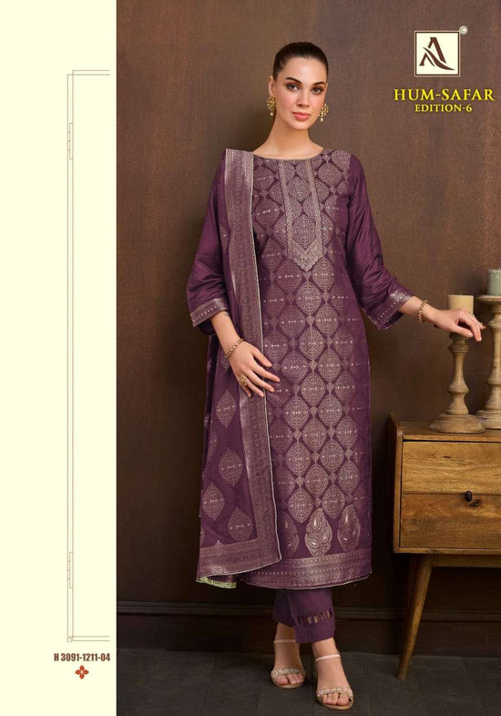 ALOK SUIT HUM SAFAR Vol-6 Viscose Muslin Printed Pakistani Suit Set