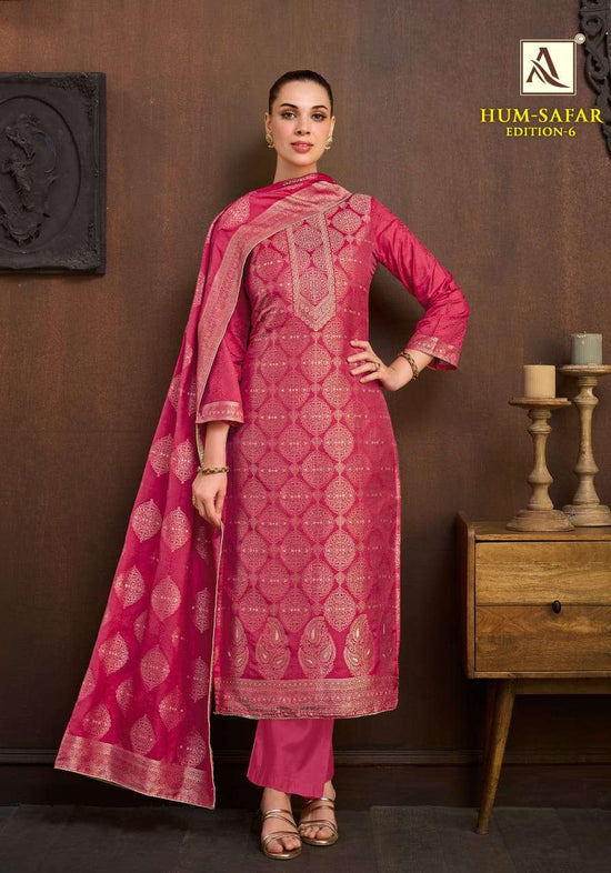 ALOK SUIT HUM SAFAR Vol-6 Viscose Muslin Printed Pakistani Suit Set