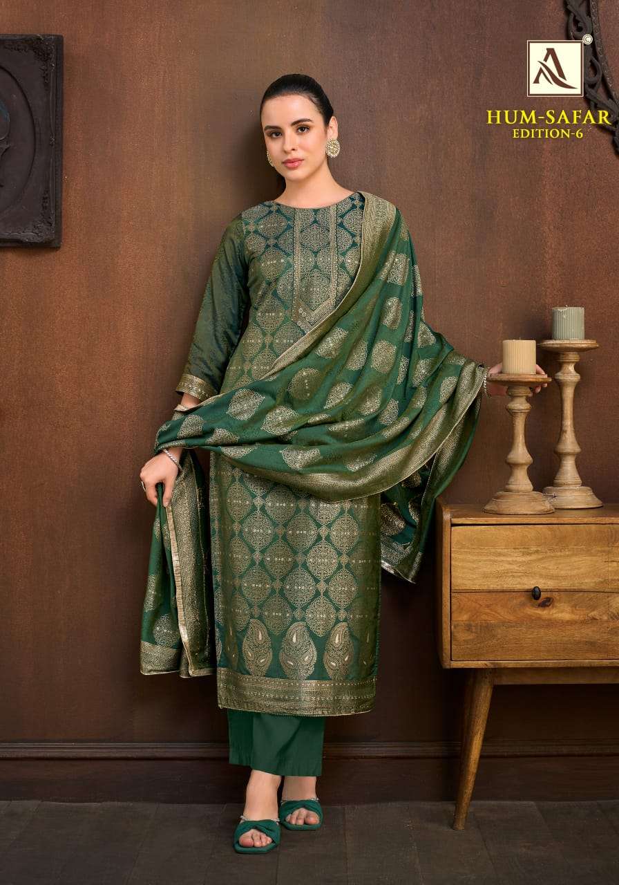 ALOK SUIT HUM SAFAR Vol-6 Viscose Muslin Printed Pakistani Suit Set