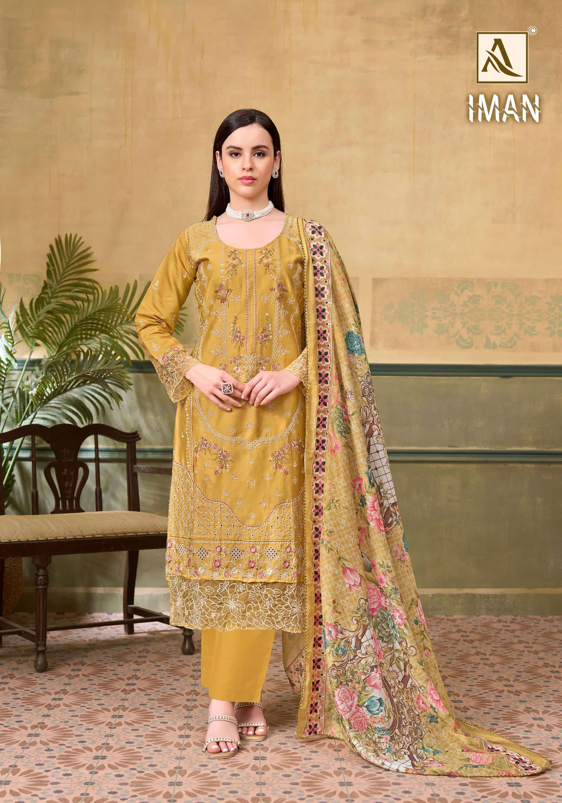 Alok Suit Iman Dress Material - Amrah Wholesale