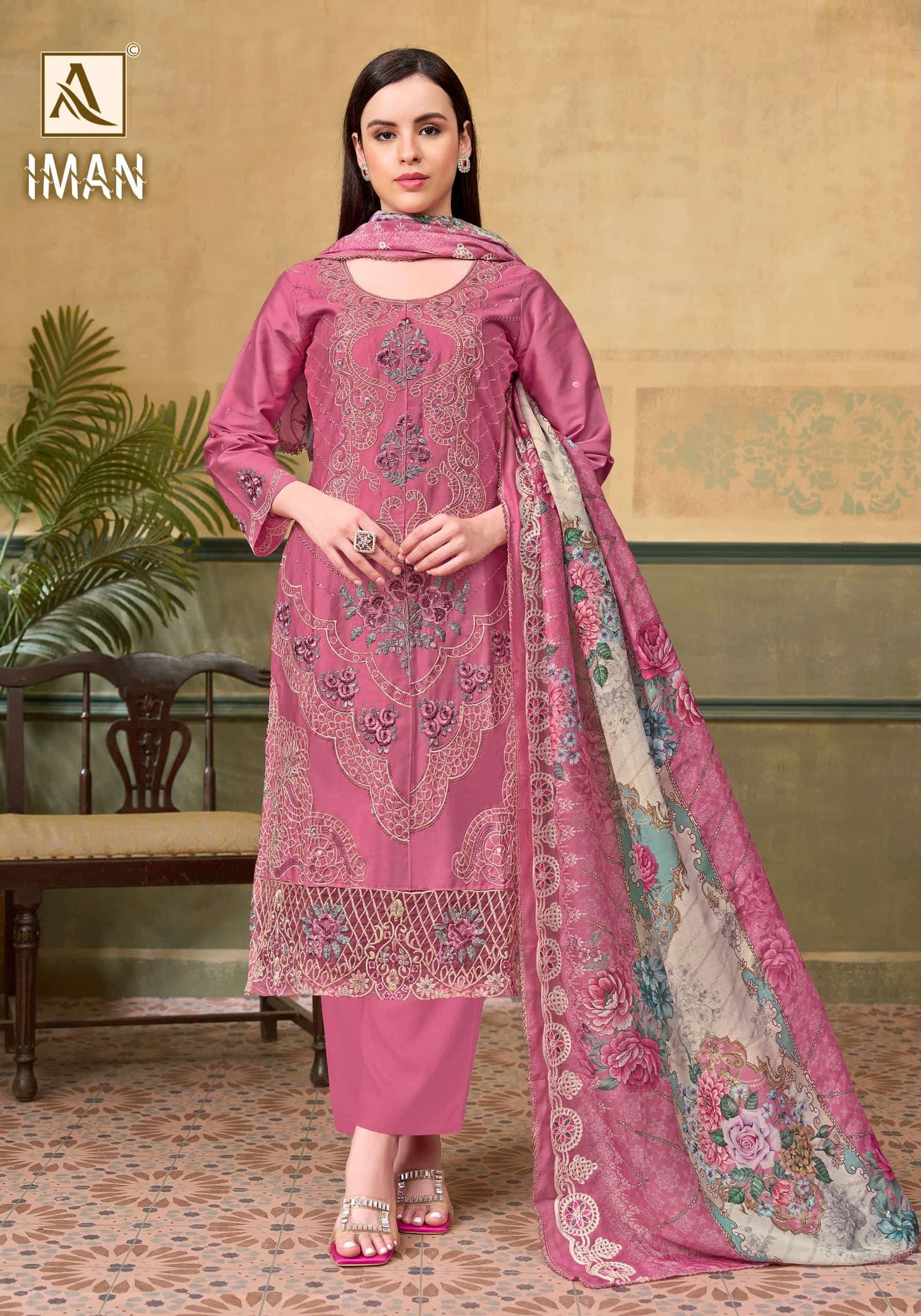 Alok Suit Iman Dress Material - Amrah Wholesale
