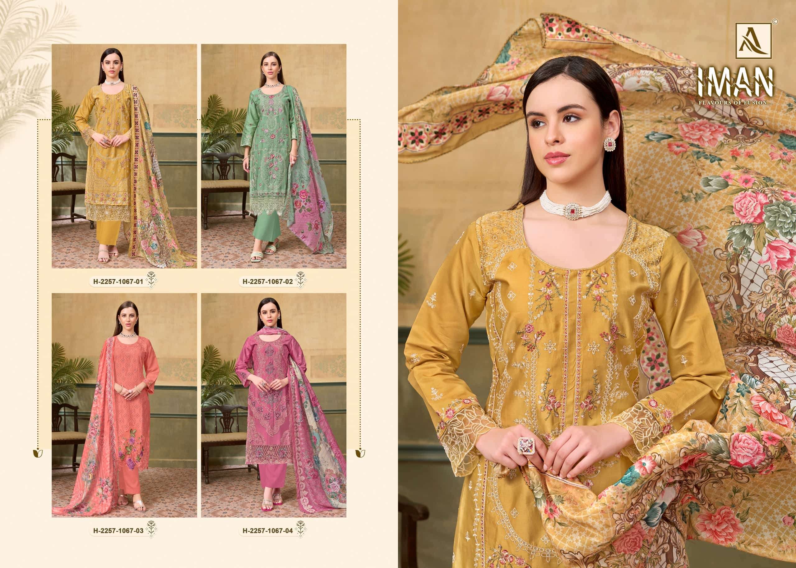 Alok Suit Iman Dress Material - Amrah Wholesale