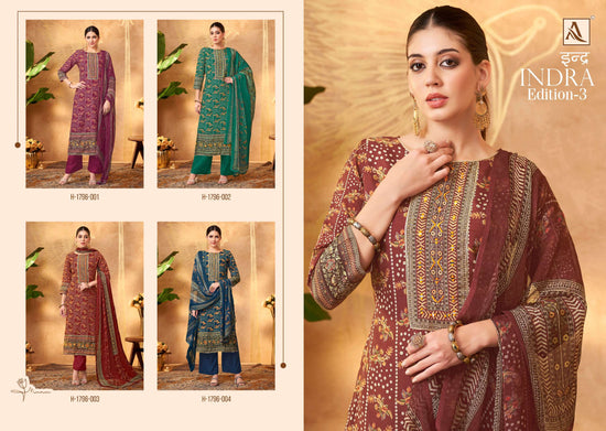 Alok Suit Indra Edition 3 Designer Muslin Dress Material