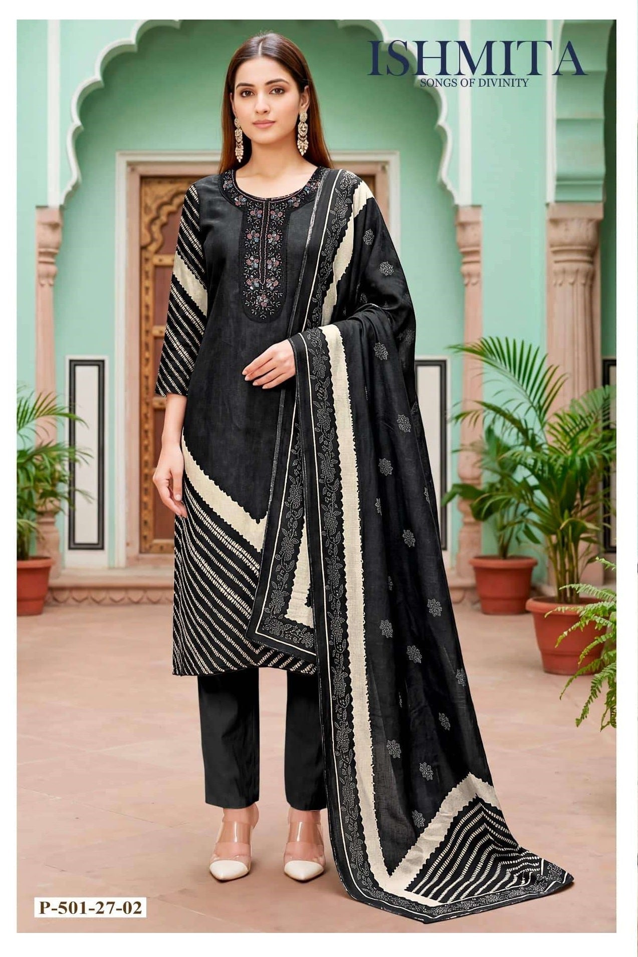 ALOK SUIT ISHMITA Viscose Muslin Printed Dress Material