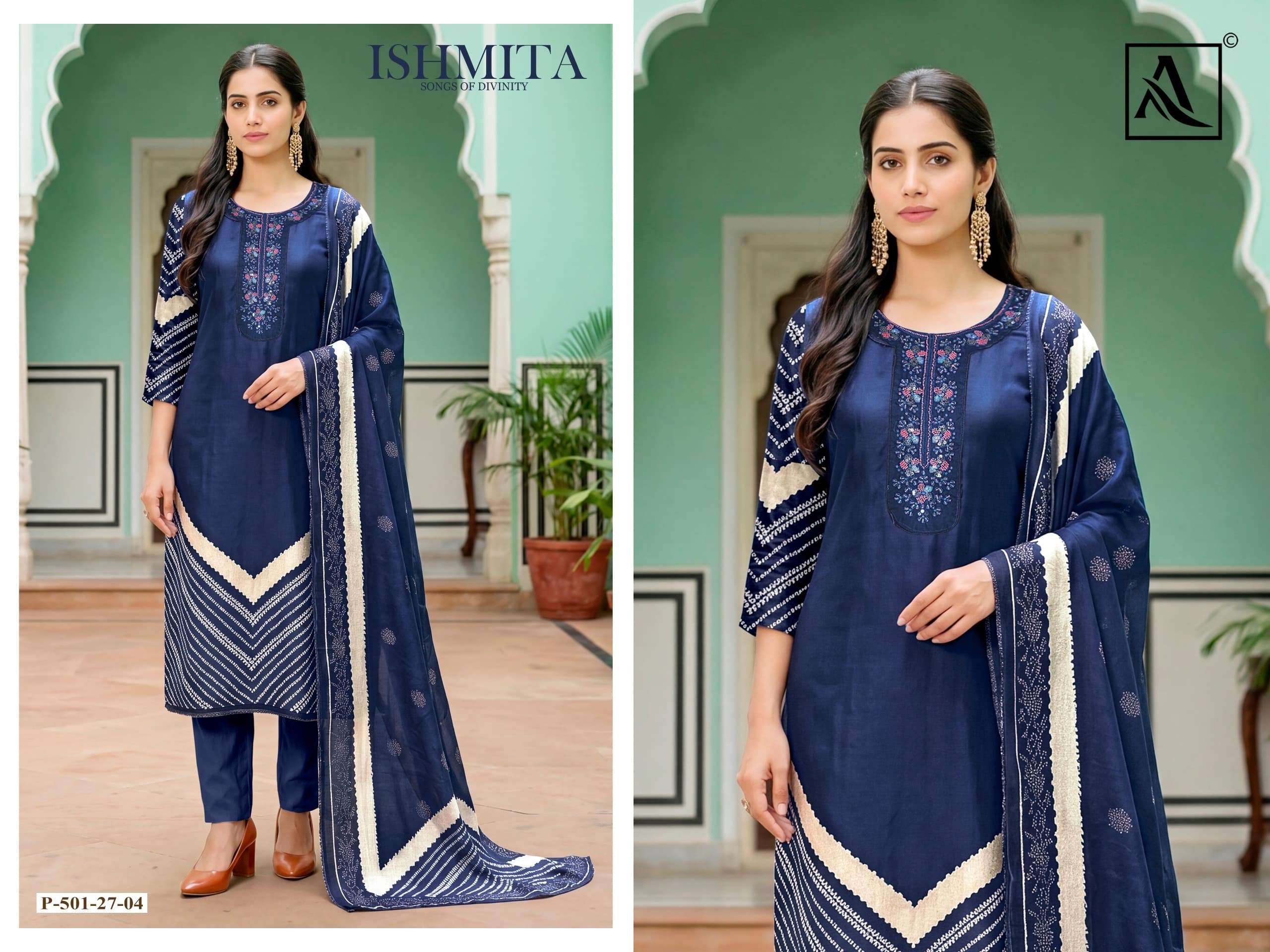 ALOK SUIT ISHMITA Viscose Muslin Printed Dress Material