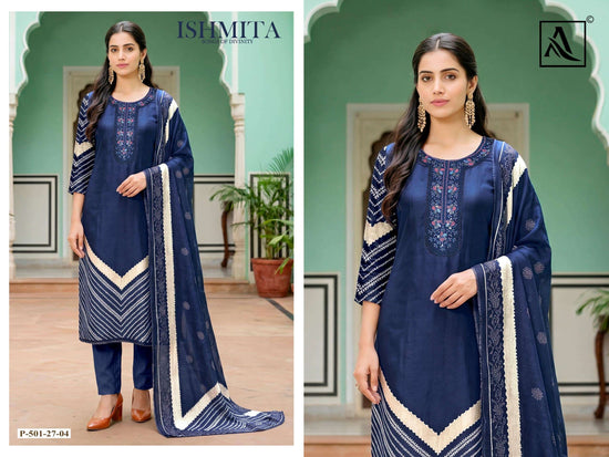 ALOK SUIT ISHMITA Viscose Muslin Printed Dress Material