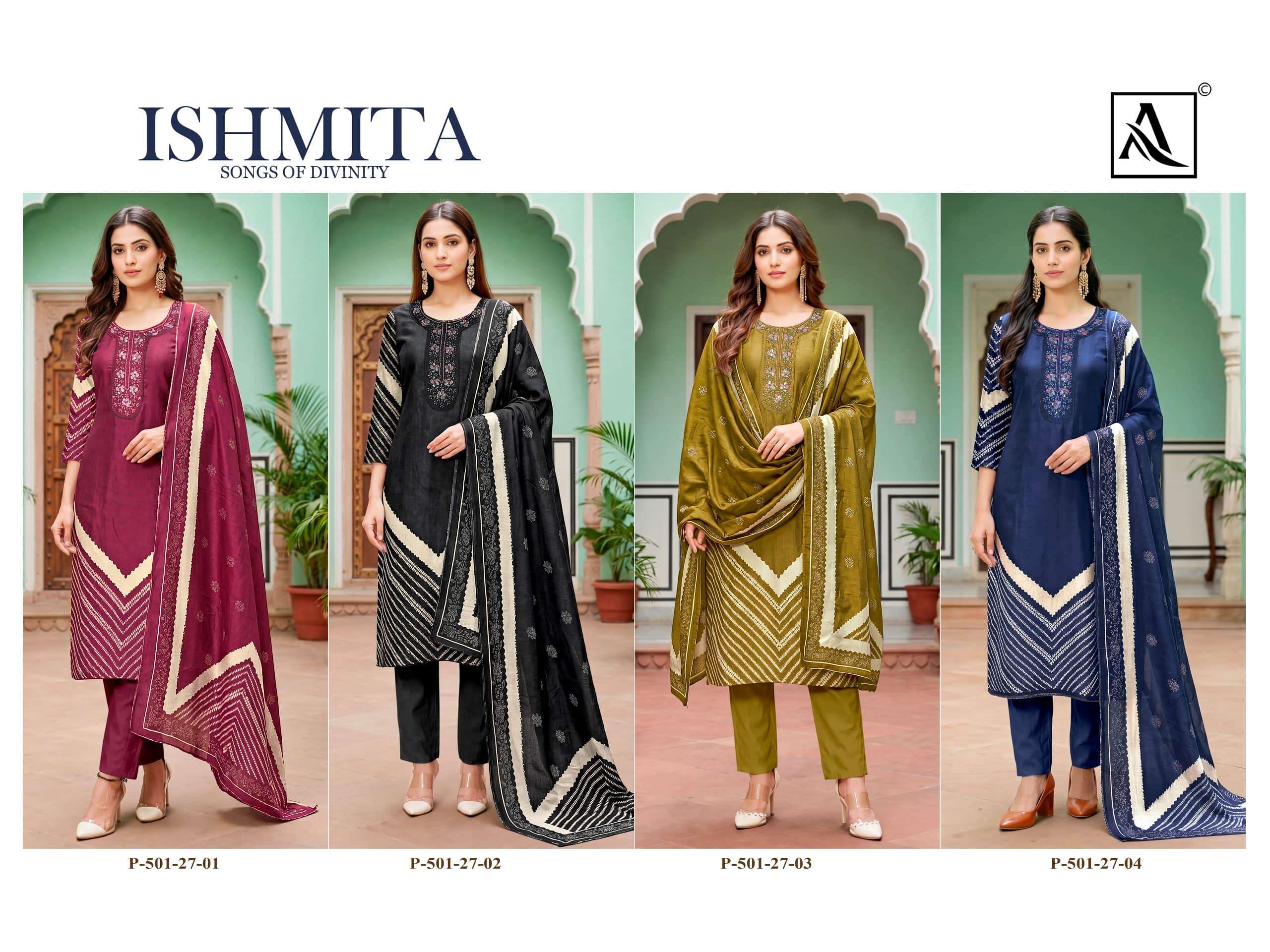 ALOK SUIT ISHMITA Viscose Muslin Printed Dress Material