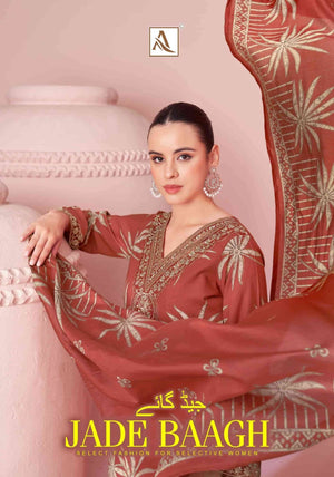 Alok Suit Jade Baagh Pure Viscose Rayon Designer Dress Material - Amrah Wholesale
