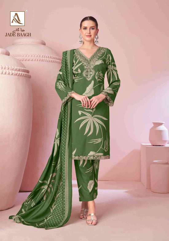 Alok Suit Jade Baagh Pure Viscose Rayon Designer Dress Material - Amrah Wholesale