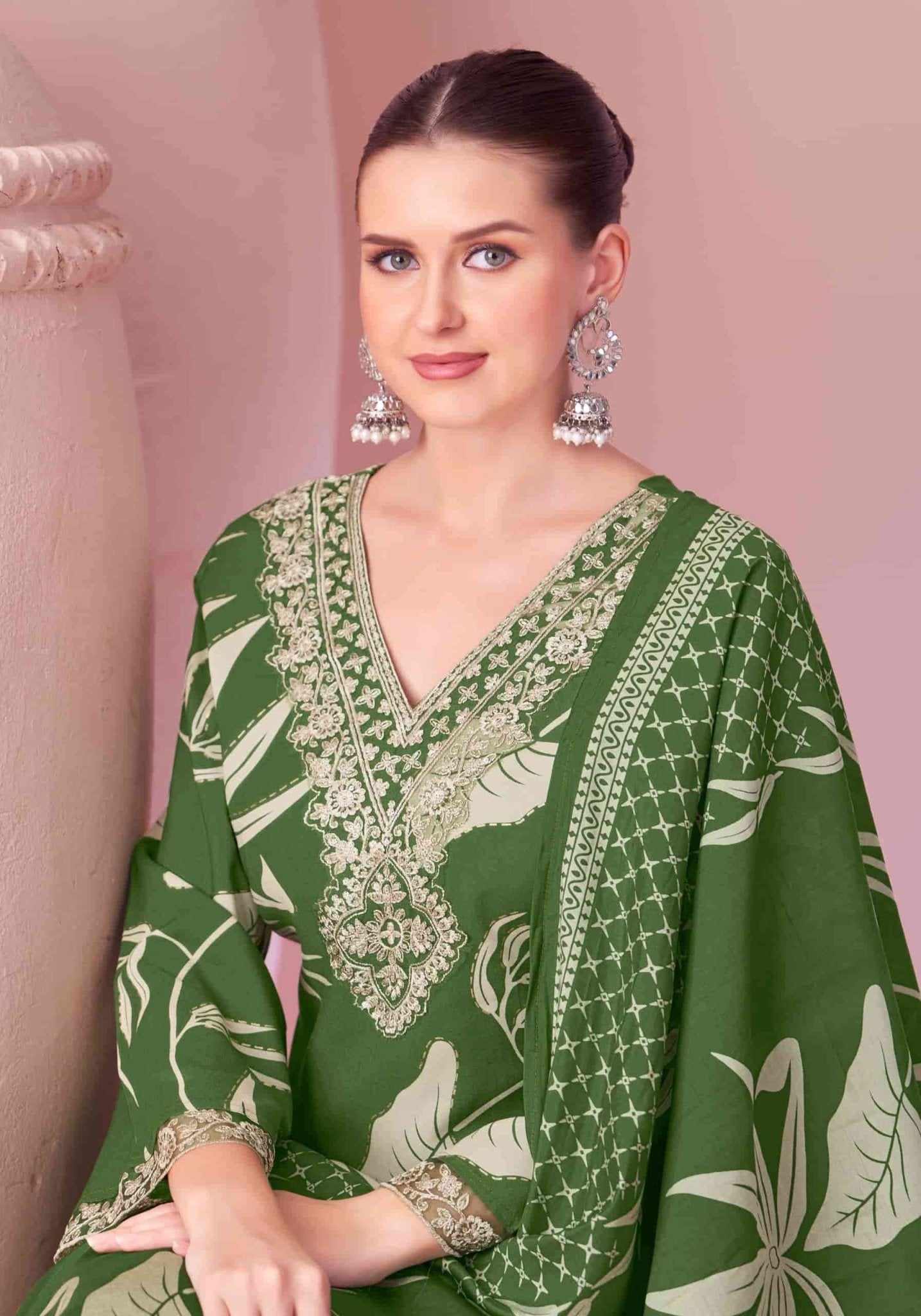 Alok Suit Jade Baagh Pure Viscose Rayon Designer Dress Material - Amrah Wholesale
