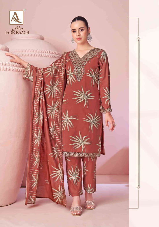 Alok Suit Jade Baagh Pure Viscose Rayon Designer Dress Material - Amrah Wholesale