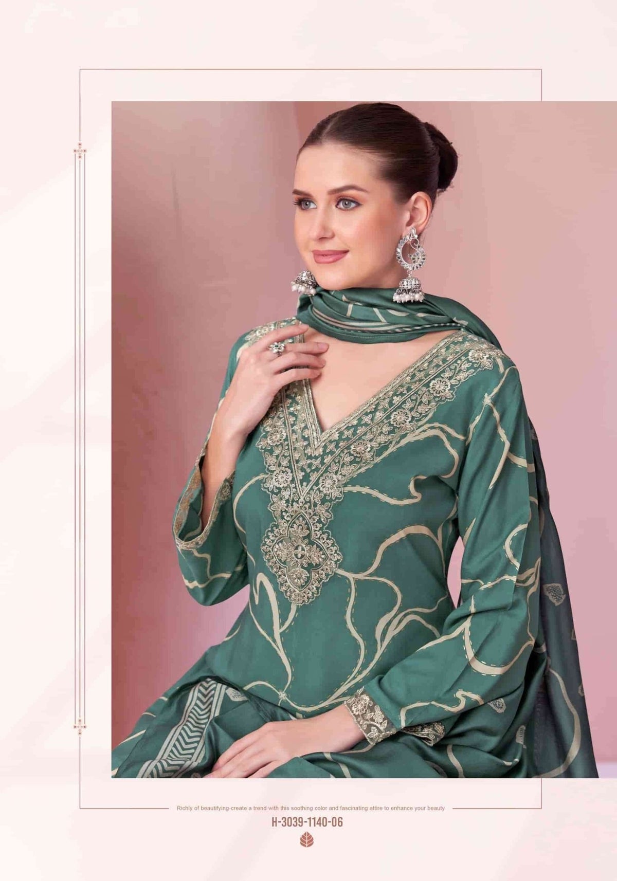 Alok Suit Jade Baagh Pure Viscose Rayon Designer Dress Material - Amrah Wholesale