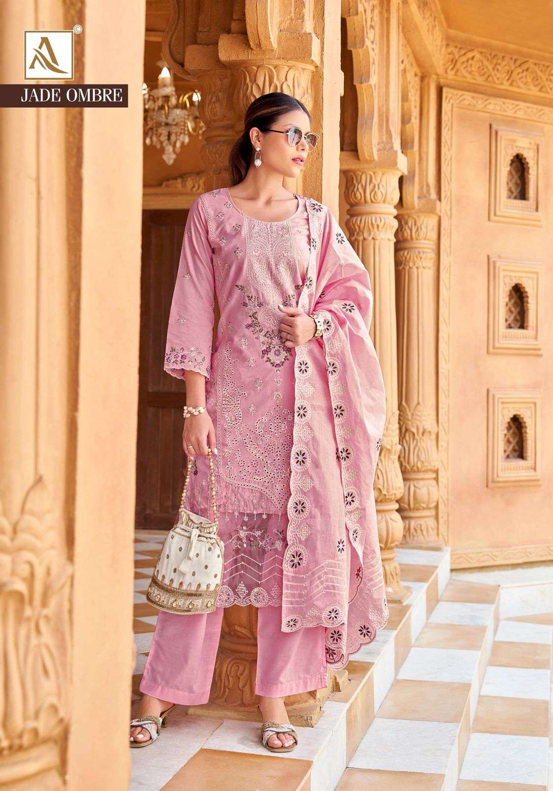 Alok Suit Jade Ombre