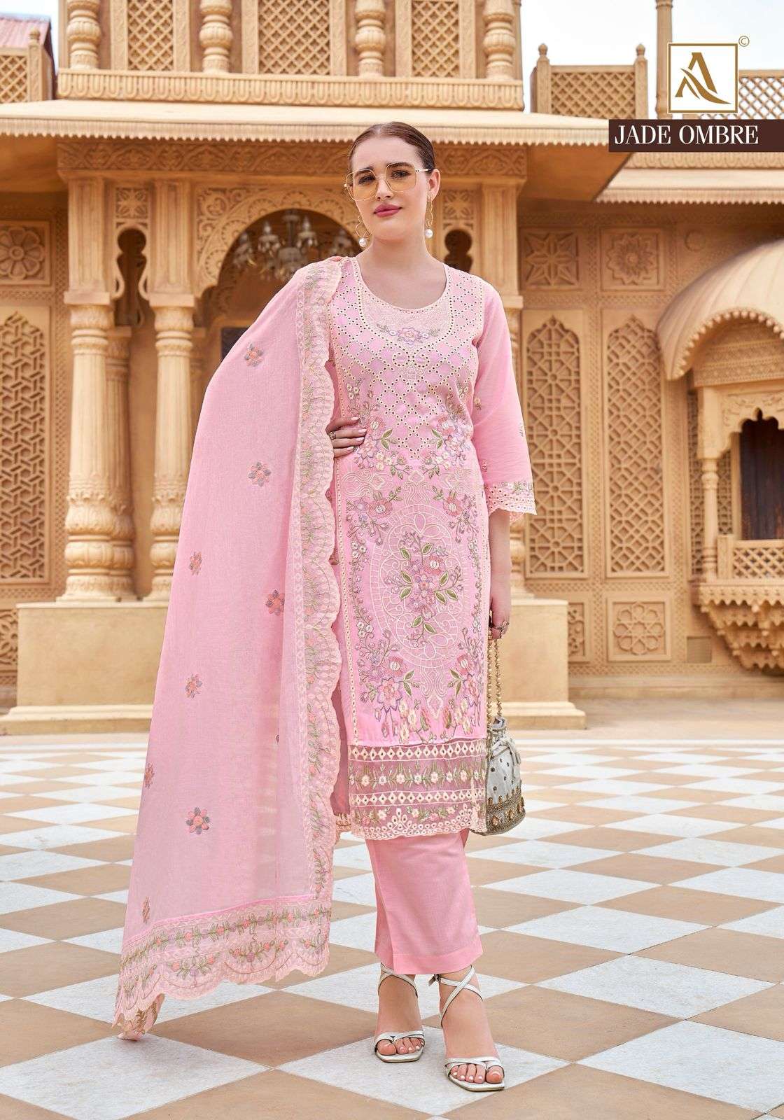 Alok Suit Jade Ombre