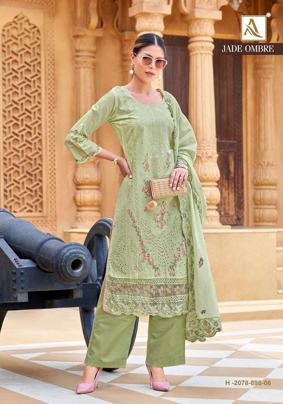 Alok Suit Jade Ombre