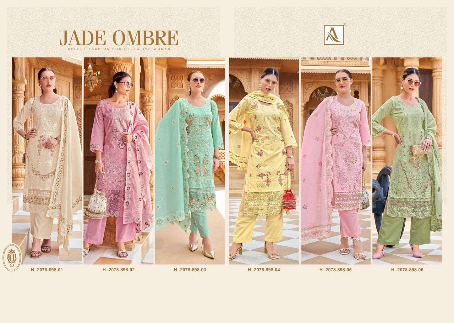 Alok Suit Jade Ombre