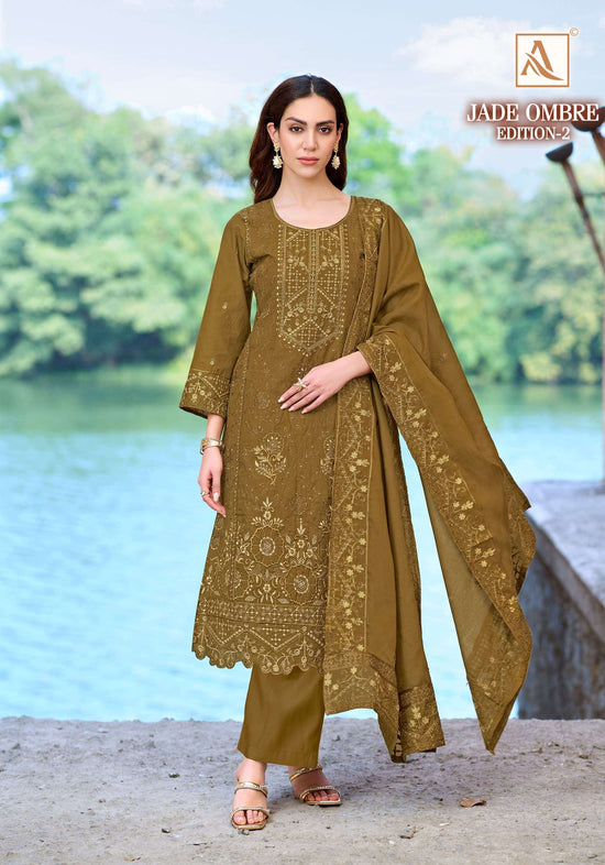 Alok Suit Jade Ombre Vol-02