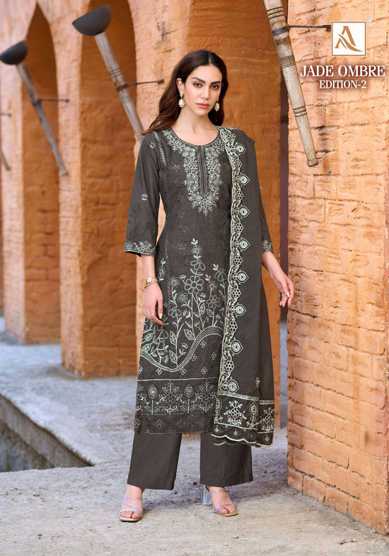 Alok Suit Jade Ombre Vol-02