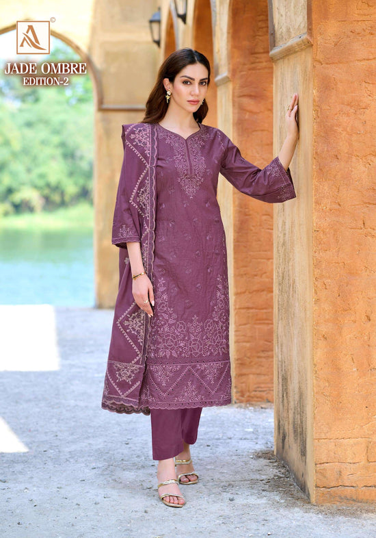 Alok Suit Jade Ombre Vol-02