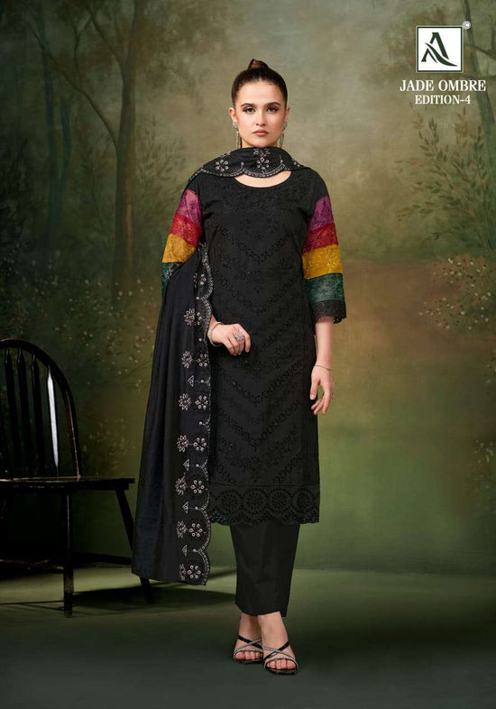 Alok Suit Jade Ombre Vol - 04 Cambric Lawn Pakistani Suit - Amrah Wholesale