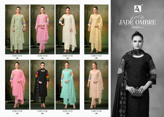 Alok Suit Jade Ombre Vol - 04 Cambric Lawn Pakistani Suit - Amrah Wholesale