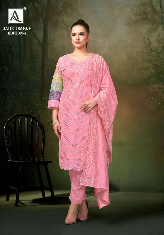 Alok Suit Jade Ombre Vol - 04 Cambric Lawn Pakistani Suit - Amrah Wholesale
