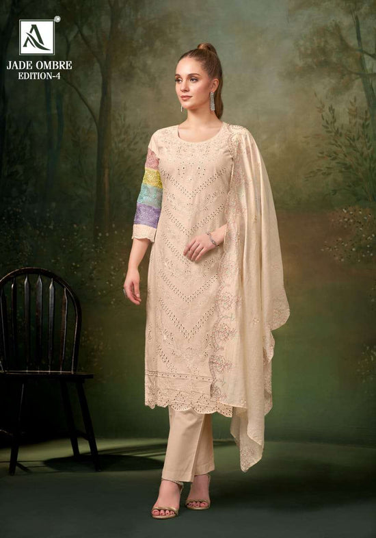 Alok Suit Jade Ombre Vol - 04 Cambric Lawn Pakistani Suit - Amrah Wholesale