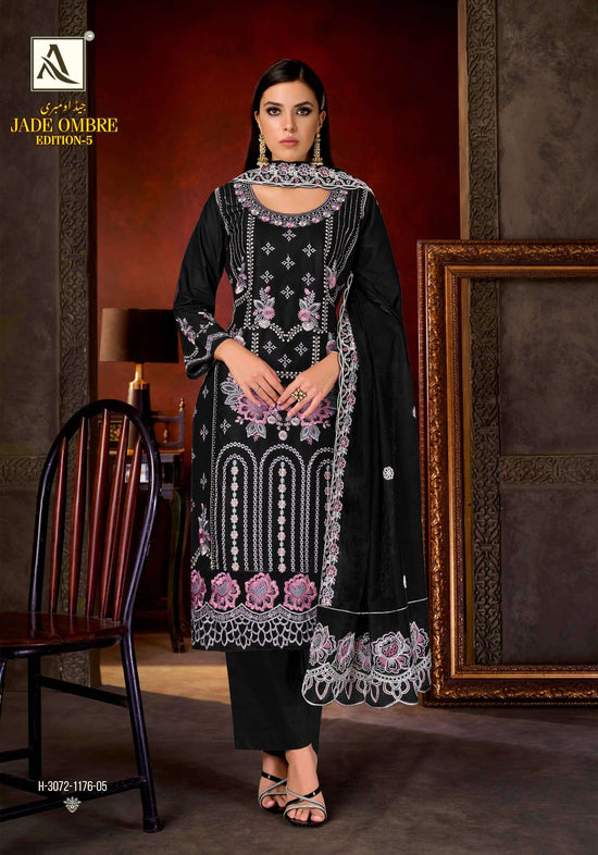 ALOK SUIT Jade Ombre Vol-5 Cambric Printed Semi Stitched Pakistani Suit