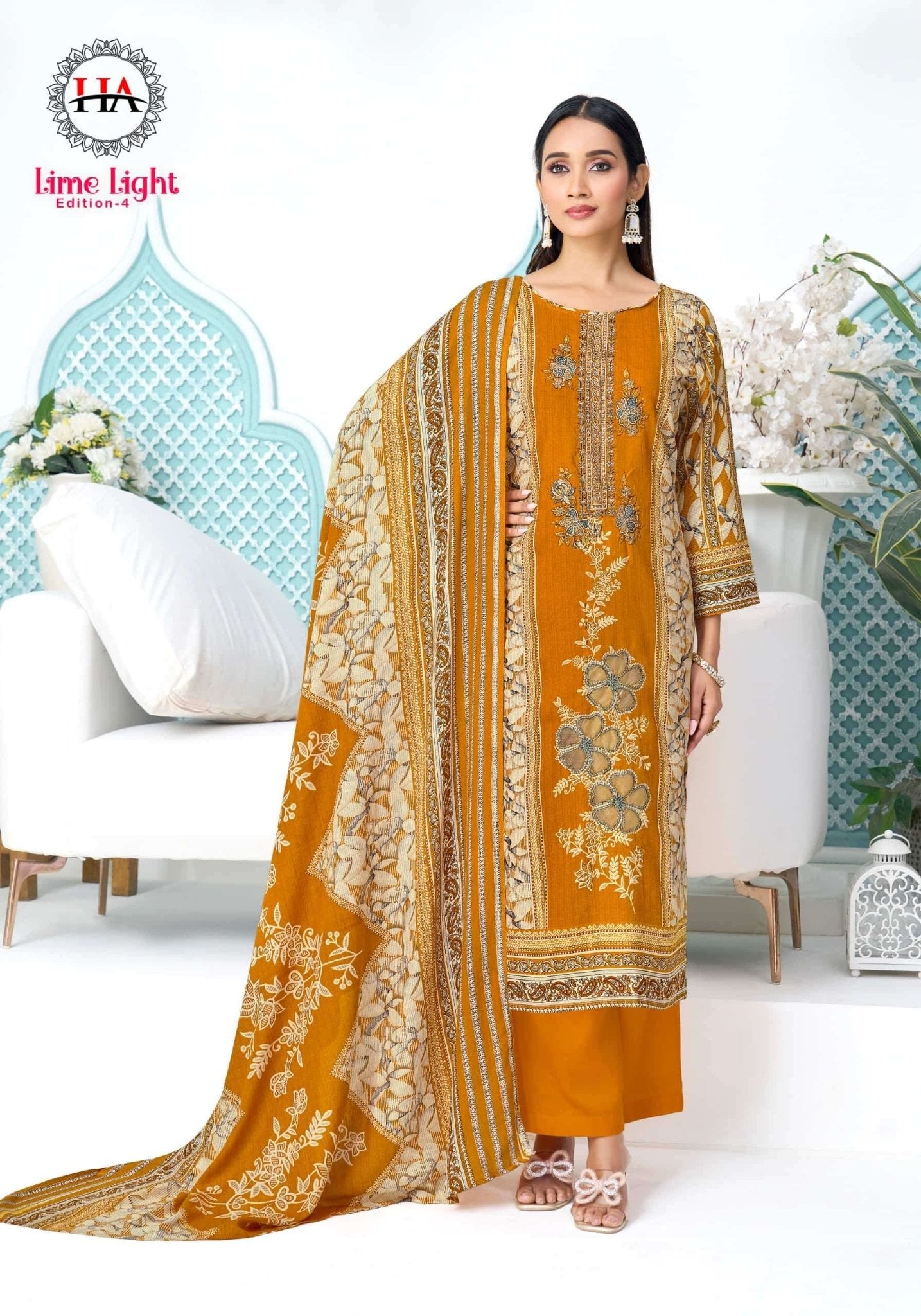 ALOK SUIT LIME LIGHT VOL - 04 Viscose Rayon Pakistani Suit - Amrah Wholesale