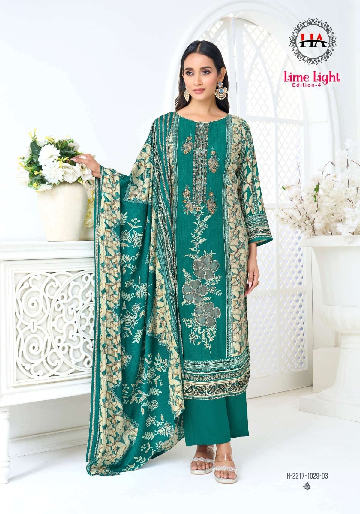 ALOK SUIT LIME LIGHT VOL - 04 Viscose Rayon Pakistani Suit - Amrah Wholesale