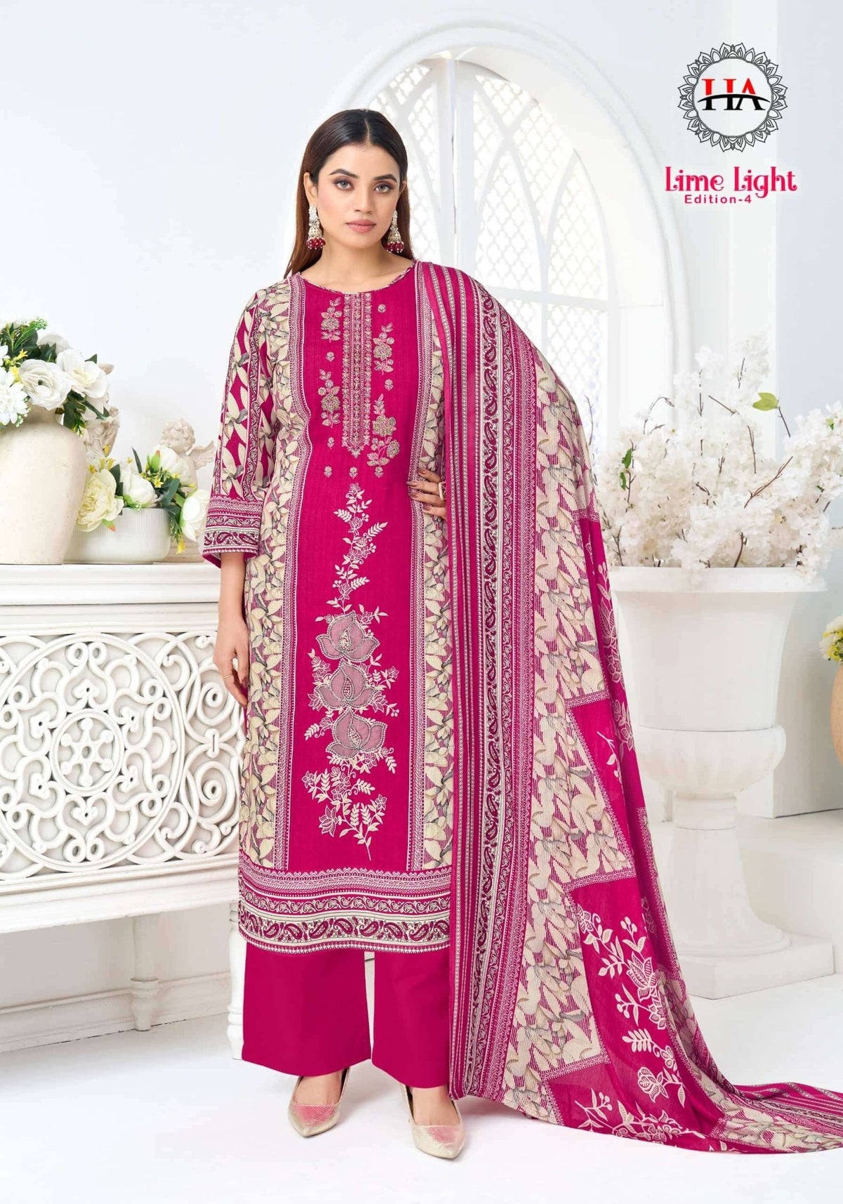 ALOK SUIT LIME LIGHT VOL - 04 Viscose Rayon Pakistani Suit - Amrah Wholesale