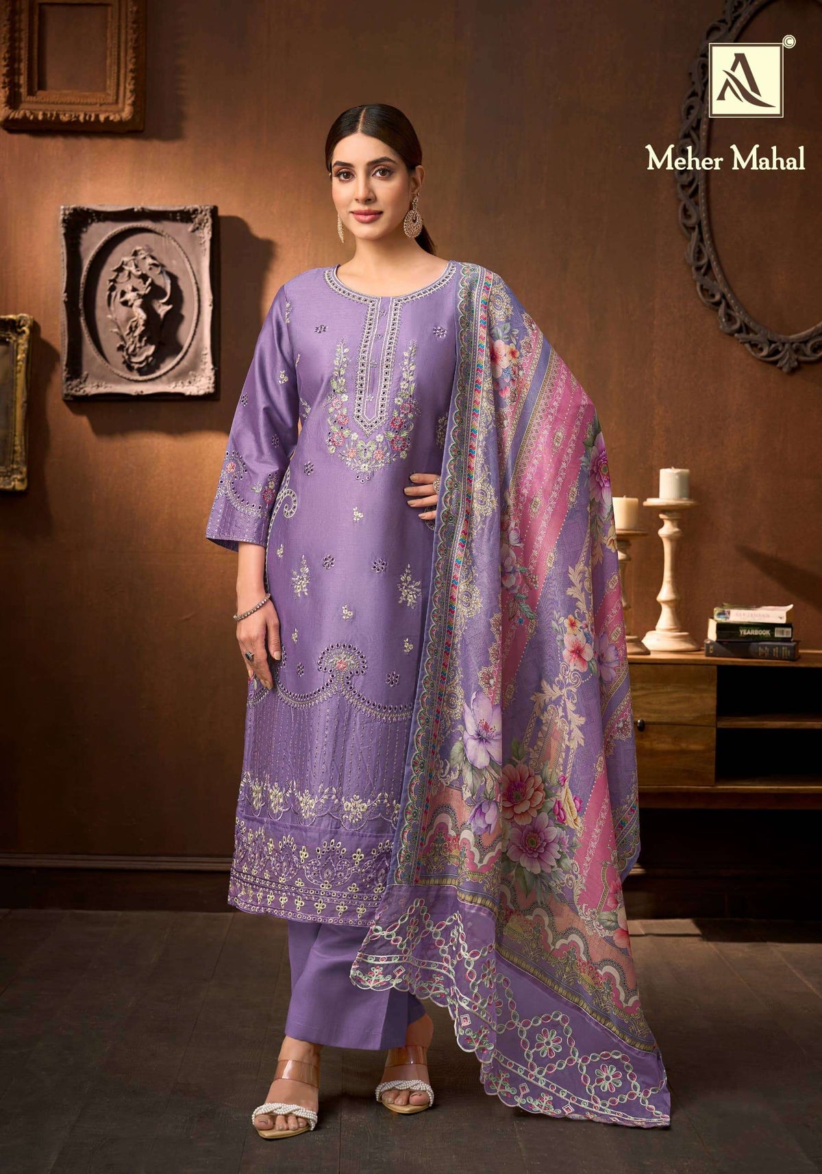 ALOK SUIT MEHER MAHAL Zaam Cotton Pakistani Suit