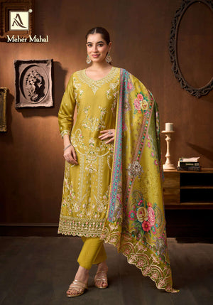 ALOK SUIT MEHER MAHAL Zaam Cotton Pakistani Suit