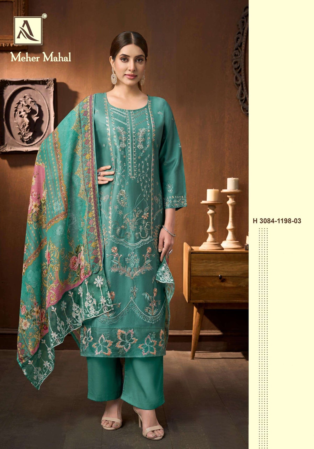 ALOK SUIT MEHER MAHAL Zaam Cotton Pakistani Suit