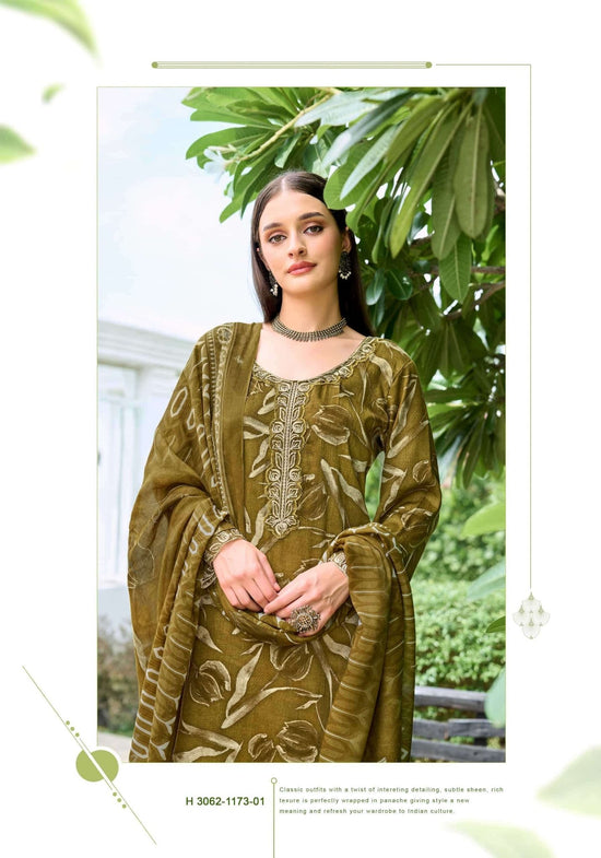 Alok Suit Nadia Hussain Premium Zam Cotton Dress Material - Amrah Wholesale