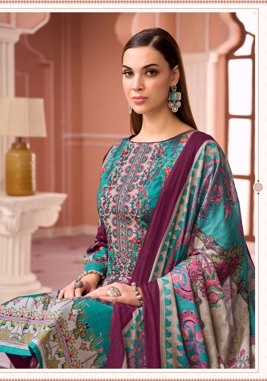 Alok Suit Nafiza Edition 8 Pure Cambric Cotton Pakistani Suit