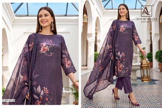ALOK SUIT NOOR MAHEL VOL-7 Viscose Organza Printed Pakistani Suit