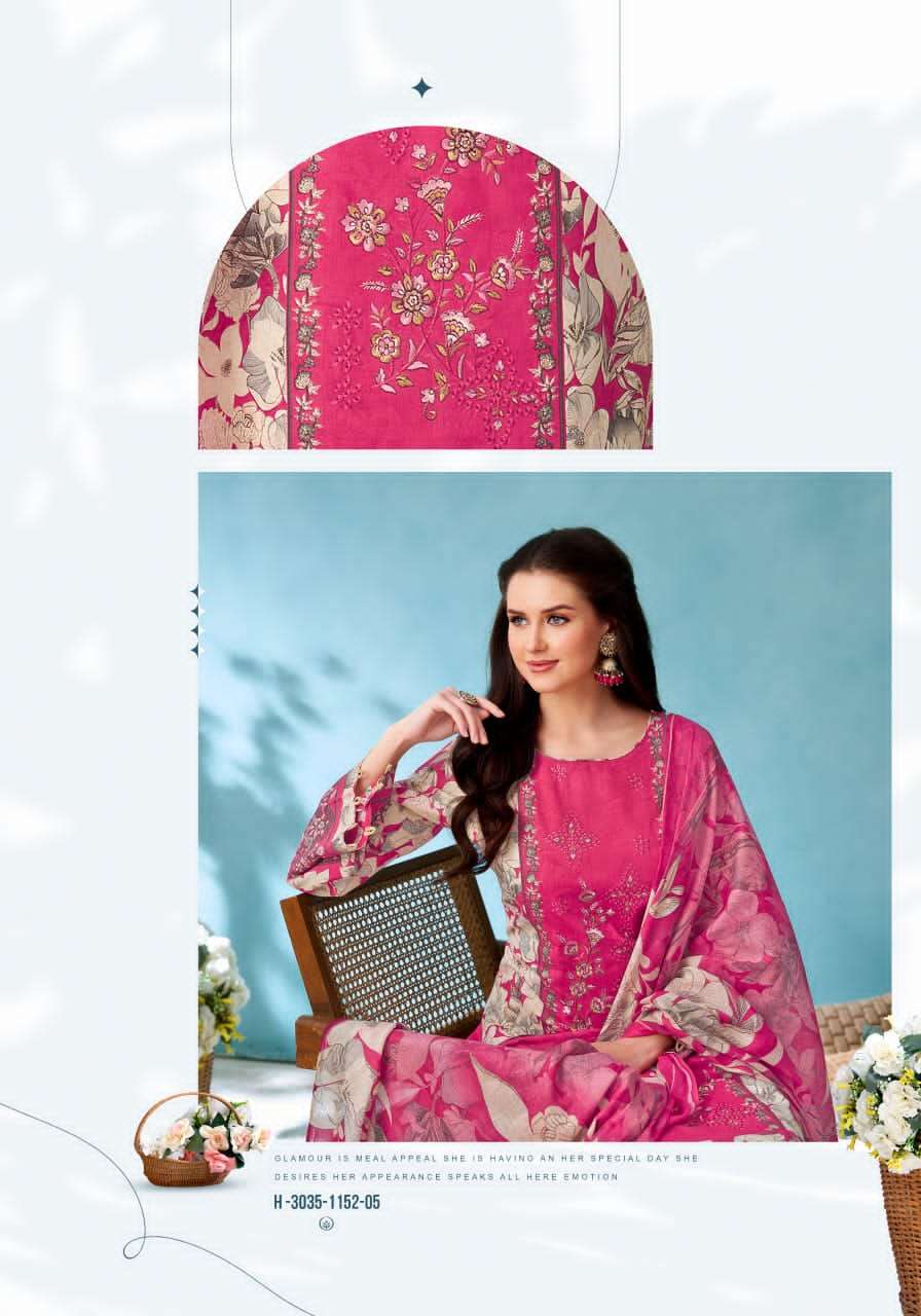 Alok Suit Rihaana Edition 18 Cambric Cotton Dress Material