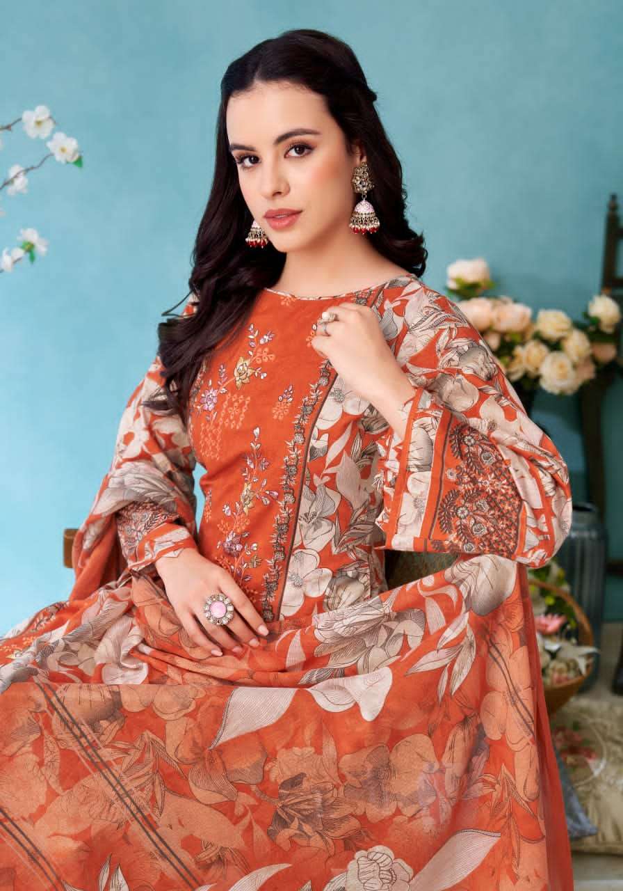 Alok Suit Rihaana Edition 18 Cambric Cotton Dress Material