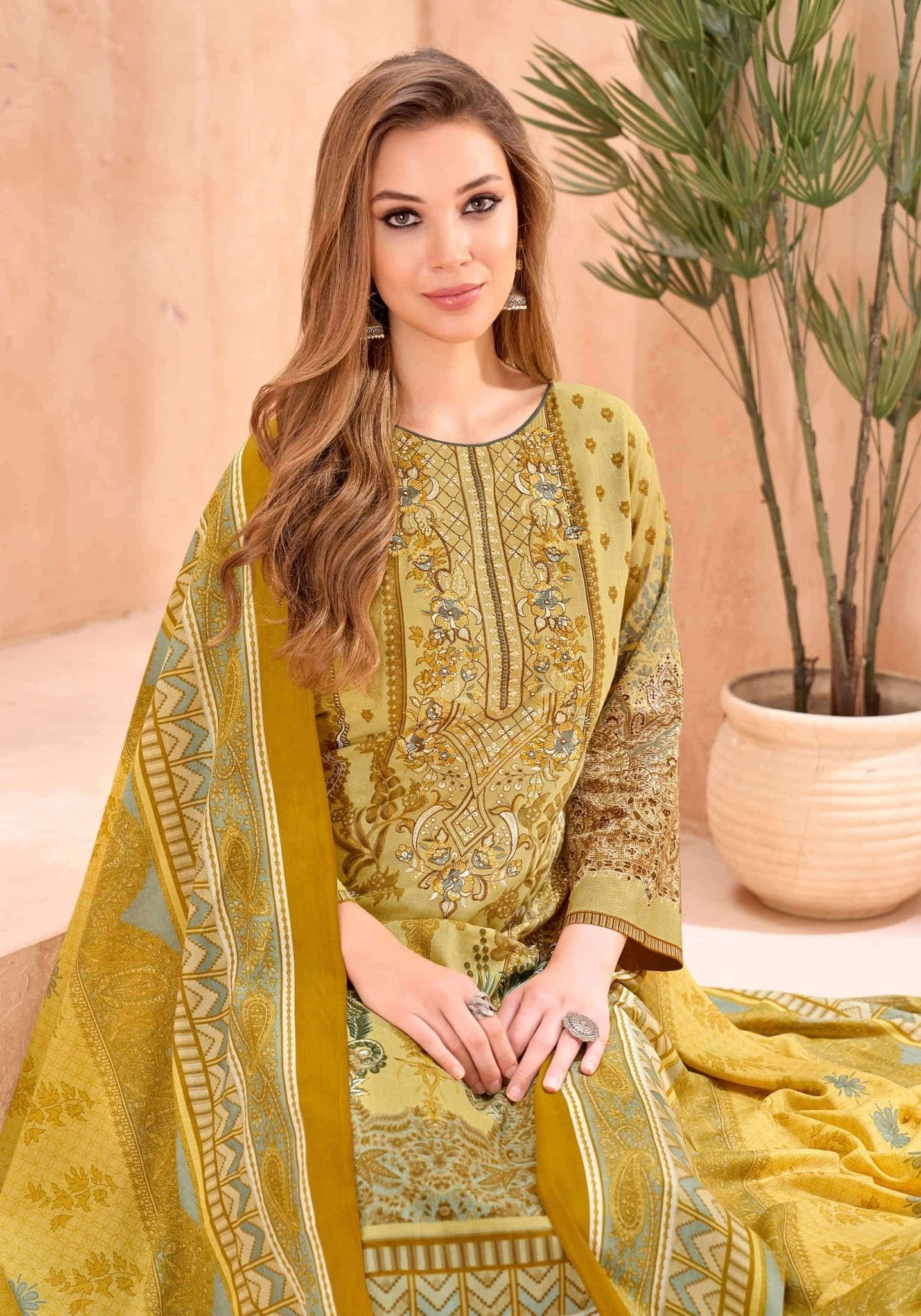 Alok Suit Rihaana Edition 19 Cambric Cotton Pakistani Suit - Amrah Wholesale