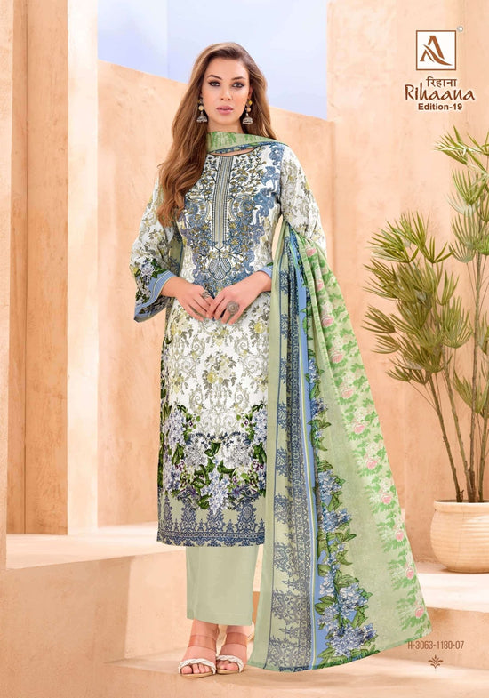 Alok Suit Rihaana Edition 19 Cambric Cotton Pakistani Suit - Amrah Wholesale