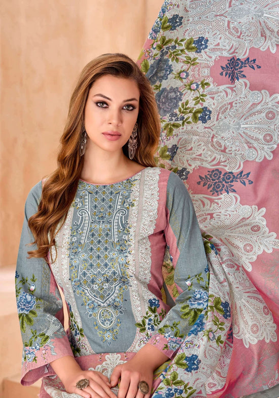 Alok Suit Rihaana Edition 19 Cambric Cotton Pakistani Suit - Amrah Wholesale
